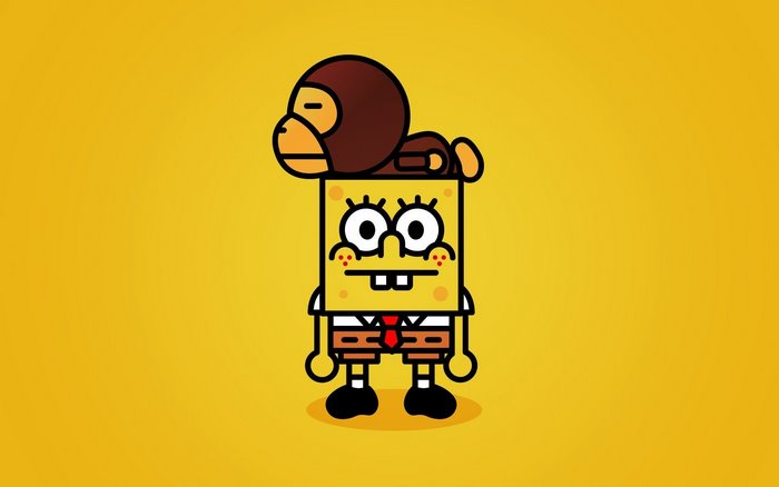 SpongeBob SquarePants with Ape Head