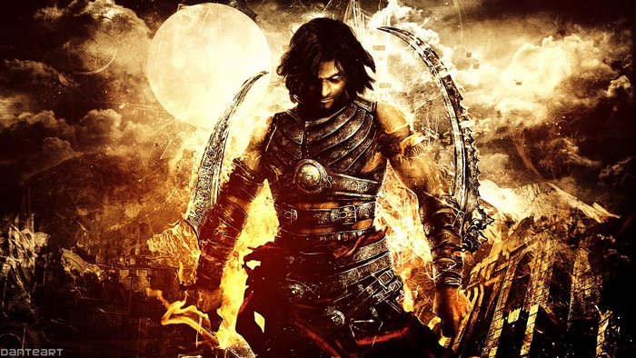 Prince of Persia Warrior Within character with swords