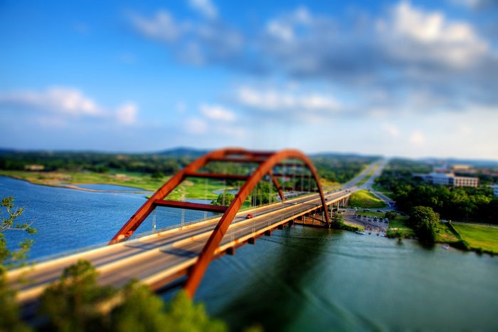 Pennybacker Bridge over Lake Austin, Texas