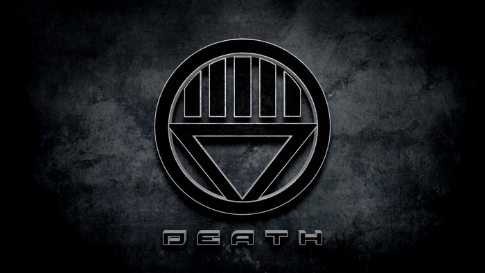 Black Lantern Death symbol from DC Comics