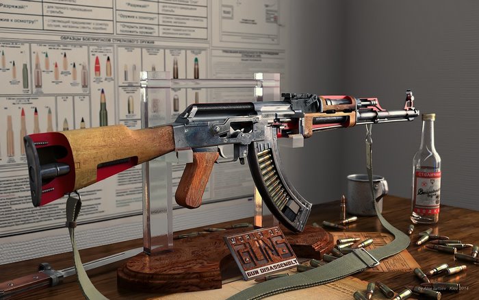 World of Guns AK-47 Disassembly with Vodka