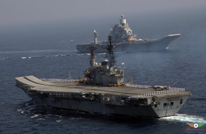 INS Vikramaditya and INS Virat aircraft carriers
