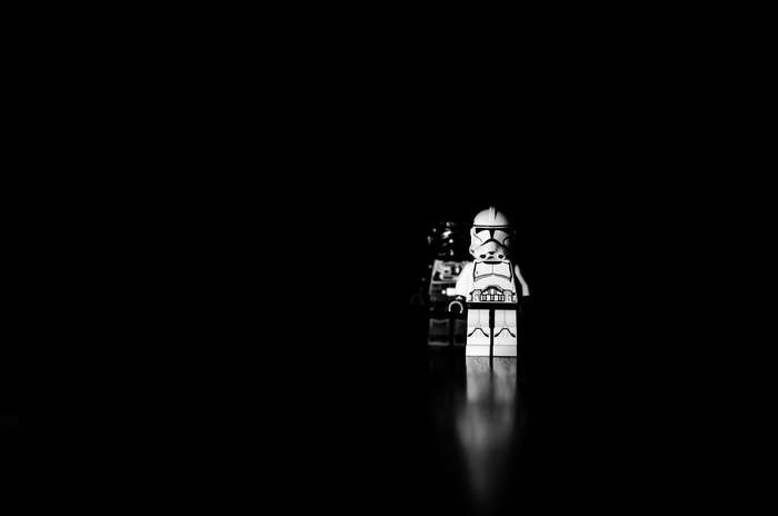 Lego Stormtrooper in the dark