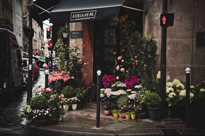 Adriane M. Decoration Florale flower shop in a city
