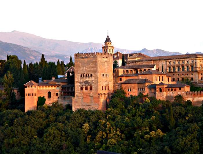The Alhambra fortress in Granada, Andalusia, Spain