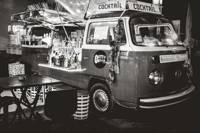 Vintage VW Bus Cocktail Bar