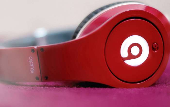 Red Beats Studio headphones