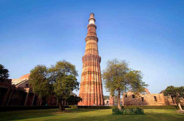 Qutub Minar monument in Delhi, India