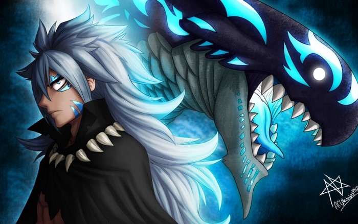 Gray Fullbuster and Dragon from Fairy Tail
