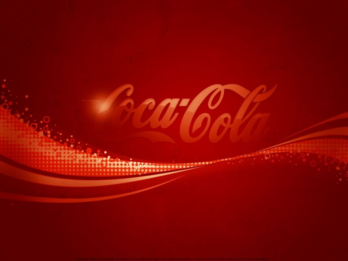 Coca-Cola Logo on Red Background