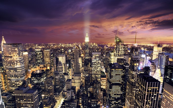 New York City Skyline at Night