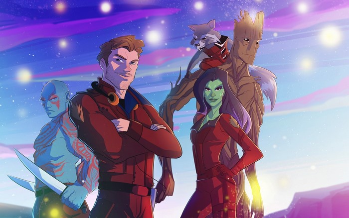 Guardians of the Galaxy characters art