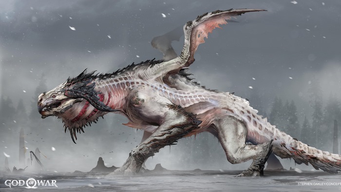 Dragon concept art from God of War