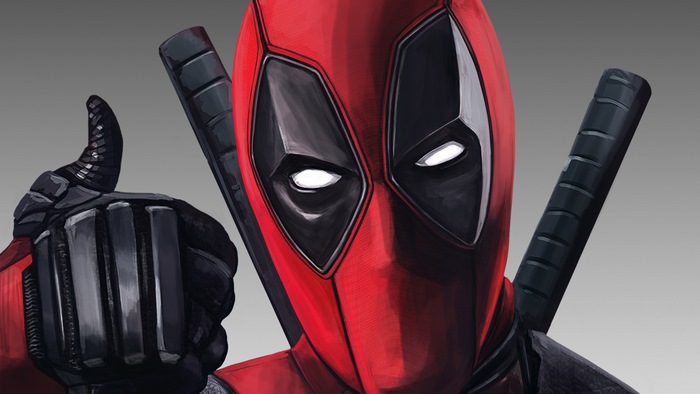 Deadpool giving a thumbs up