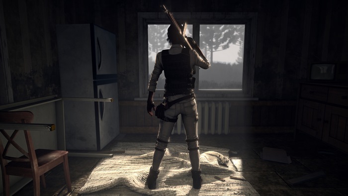 Player Unknown's Battlegrounds character with a rifle