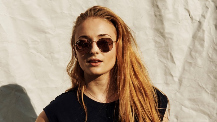 Sophie Turner wearing sunglasses