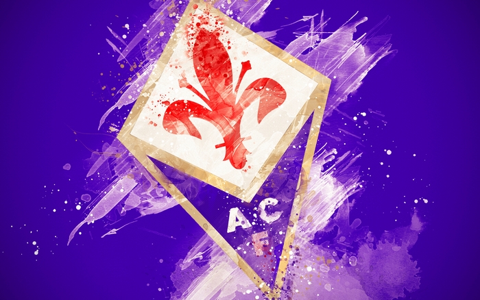 ACF Fiorentina logo with red fleur-de-lis