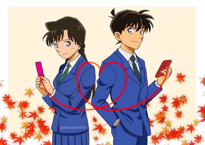 Shinichi Kudo and Ran Mouri from Detective Conan