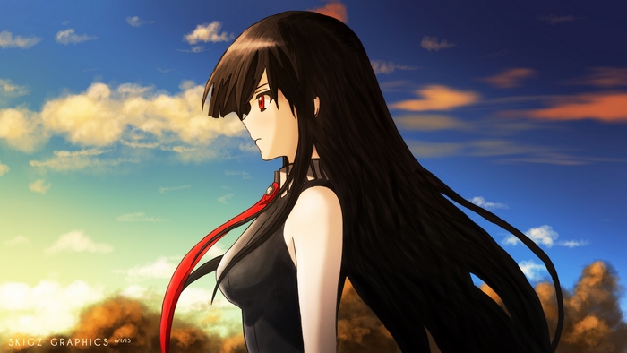 Akame from Akame ga Kill! at Sunset