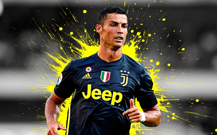 Cristiano Ronaldo Juventus Action Shot