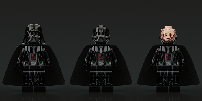 Darth Vader and Anakin Skywalker Lego minifigures