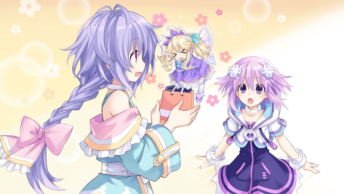 Plutia and Neptune from Hyperdimension Neptunia