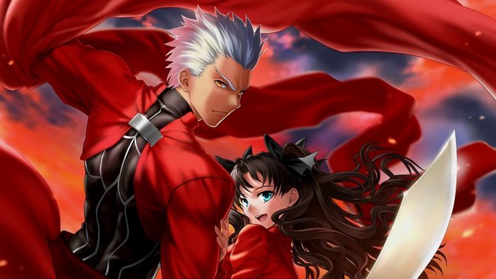 Rin Tohsaka and Archer from Fate/Stay Night
