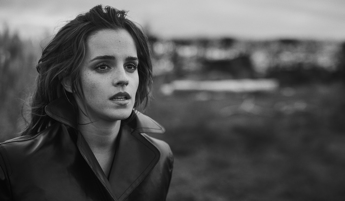 Emma Watson in Black and White