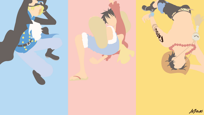 One Piece Trio Minimalist Art