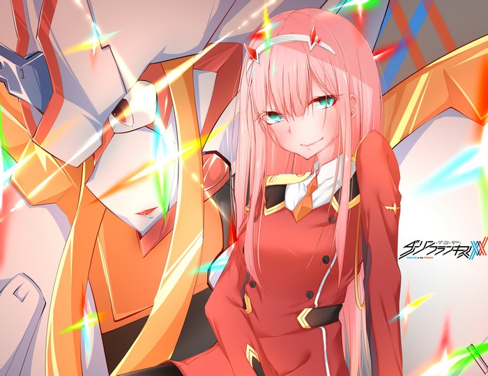 Zero Two from Darling in the FranXX with FranXX