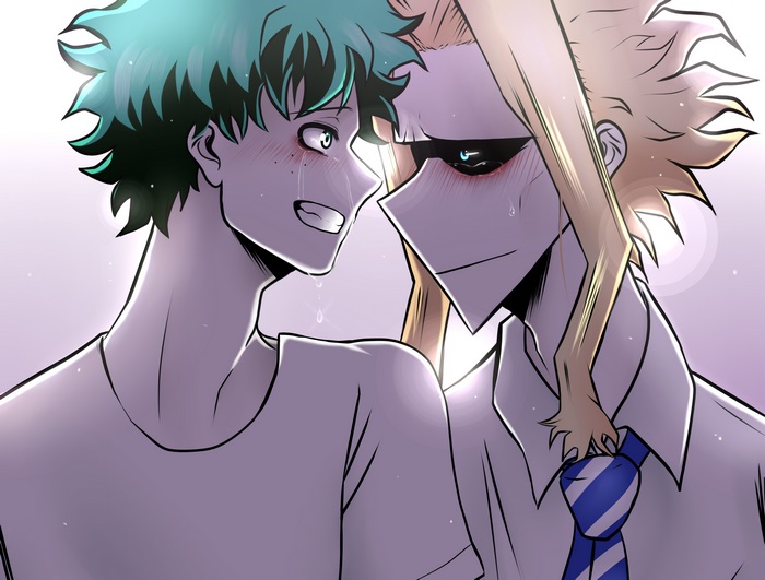 Izuku Midoriya and All Might Close Moment