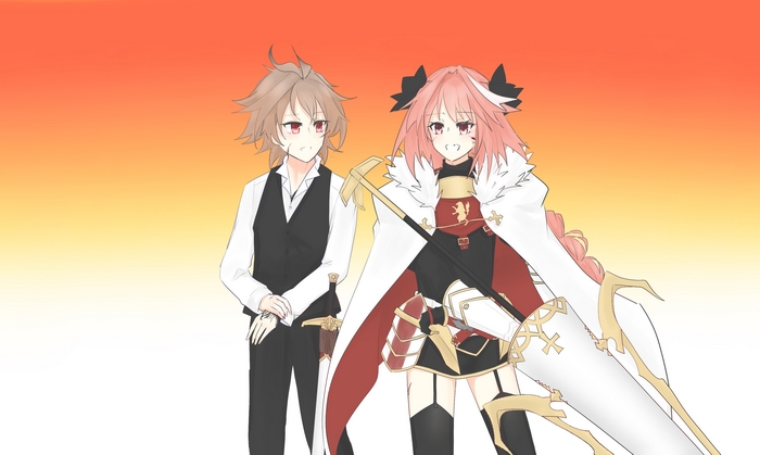 Sieg and Astolfo from Fate/Apocrypha