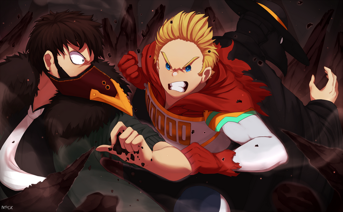 Mirio Togata and Kai Chisaki from My Hero Academia