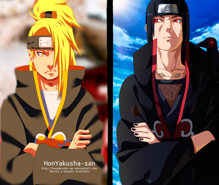 Itachi Uchiha and Deidara from Naruto