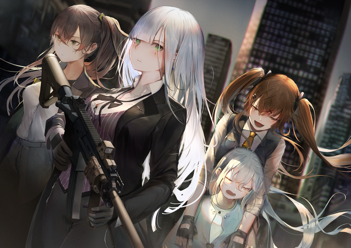 HK416, UMP45, UMP9, and G11 from Girls Frontline