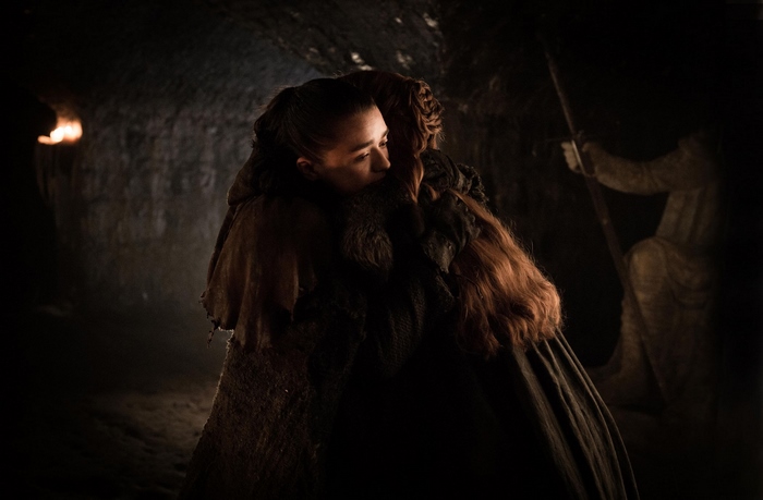 Sansa Stark and Arya Stark from Game of Thrones