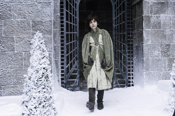Robin Arryn from Game of Thrones in winter