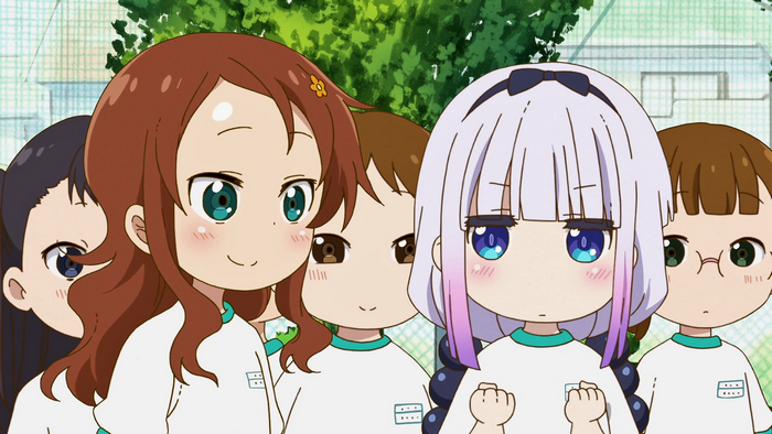 Riko Saikawa and Kanna Kamui from Miss Kobayashi's Dragon Maid