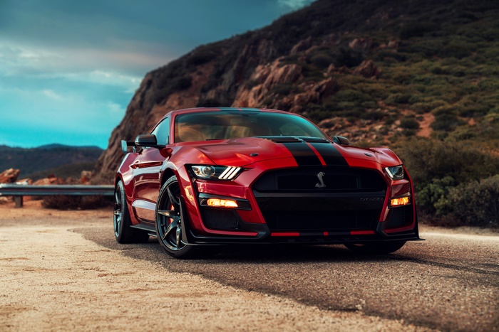 4K 2020 Ford Mustang Shelby GT500 in Mountain Setting