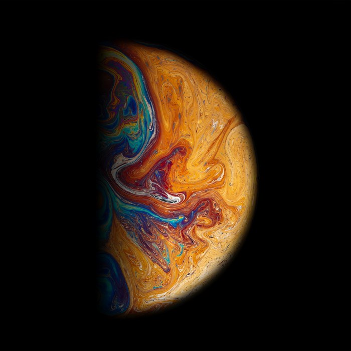 Vibrant Abstract Soap Bubble Close-Up