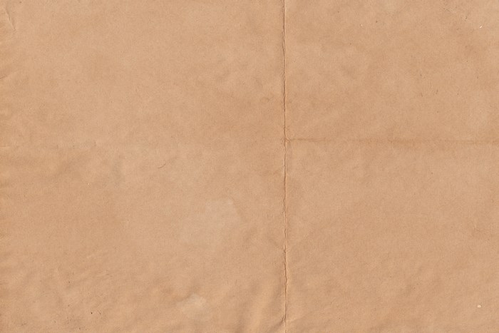 Brown paper texture with fold lines