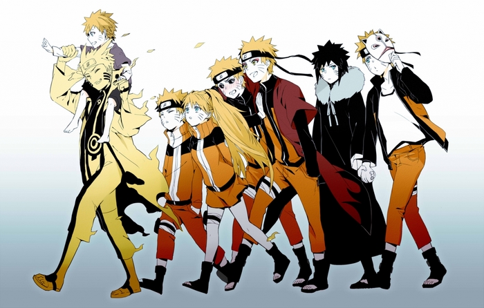 Naruto characters from different ages