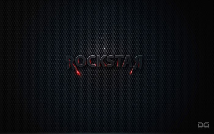 Rockstar Games logo on dark textured background