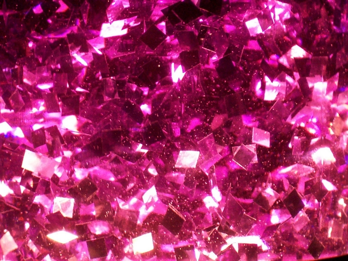 Pink glitter squares