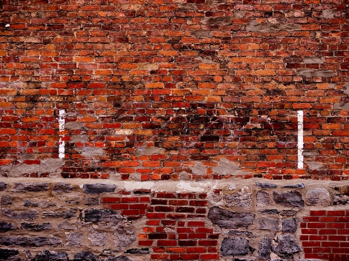 Old brick and stone wall texture