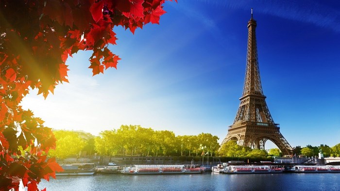 Eiffel Tower and Seine River in Paris