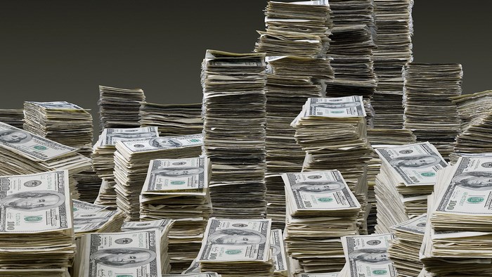 Stacks of US Dollar Bills
