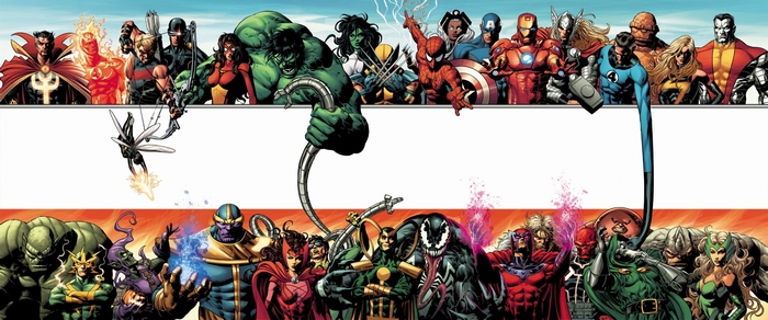 Marvel Superheroes and Villains Assemble