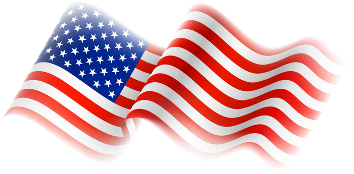 American Flag Waving