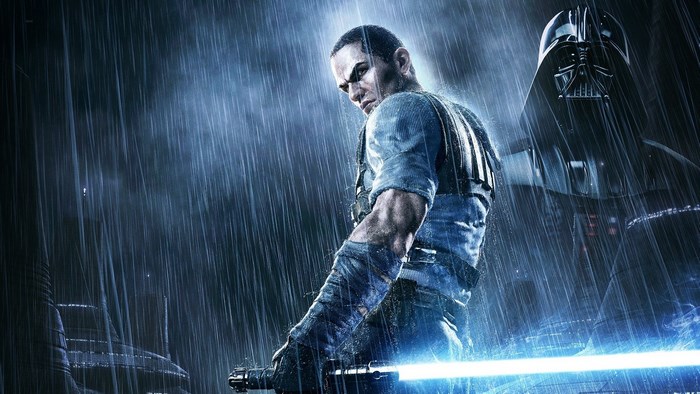 Starkiller and Darth Vader in Star Wars